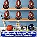 Muomdid 6Pcs Football Style Kickoff Kicking Tee Football Display Stand Compatible for All Ball Sizes Football Kickoff Stand for Kickoffs Practice Equipment