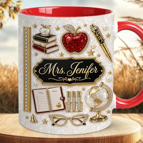 Taza personalizada para maestro temática graduación miniatura 3