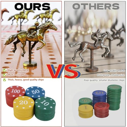 Juego de Mesa Grande de Carreras de Caballos 21" miniatura 6