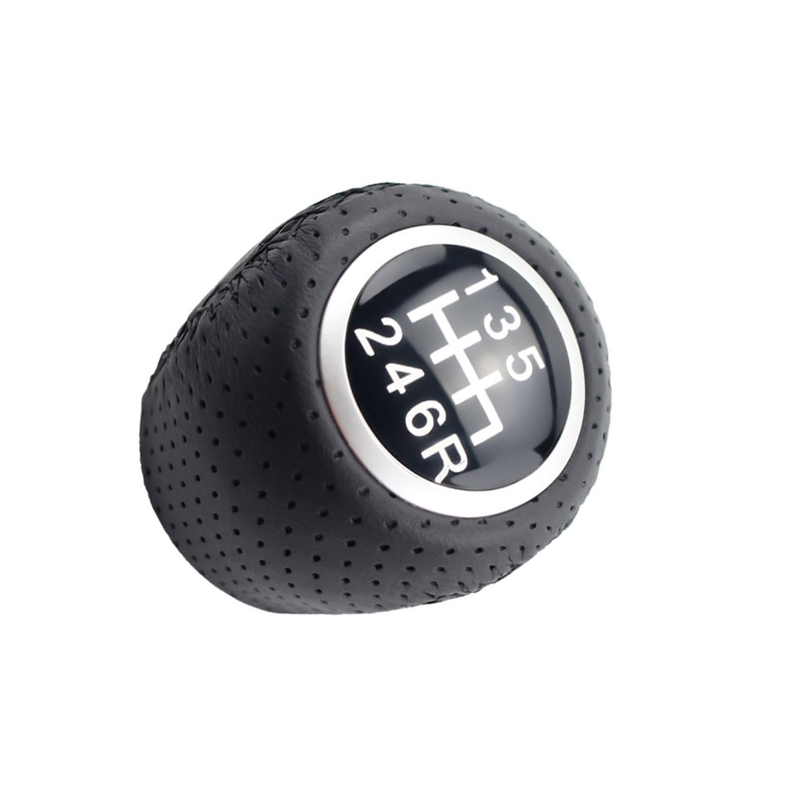 Lvgvzttgkm 6 Speed With Hole For Fiat Grande Punto For Evo Punto 2012 Sporty Shift Knob Pu Leather/Abs