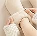 PonPed Chicshouse Winter Thermal Socks, Winter Women's Solid Color Plush Thermal Socks, Autumn and Winter Mid-Calf Socks (4 Pairs A,Medium)