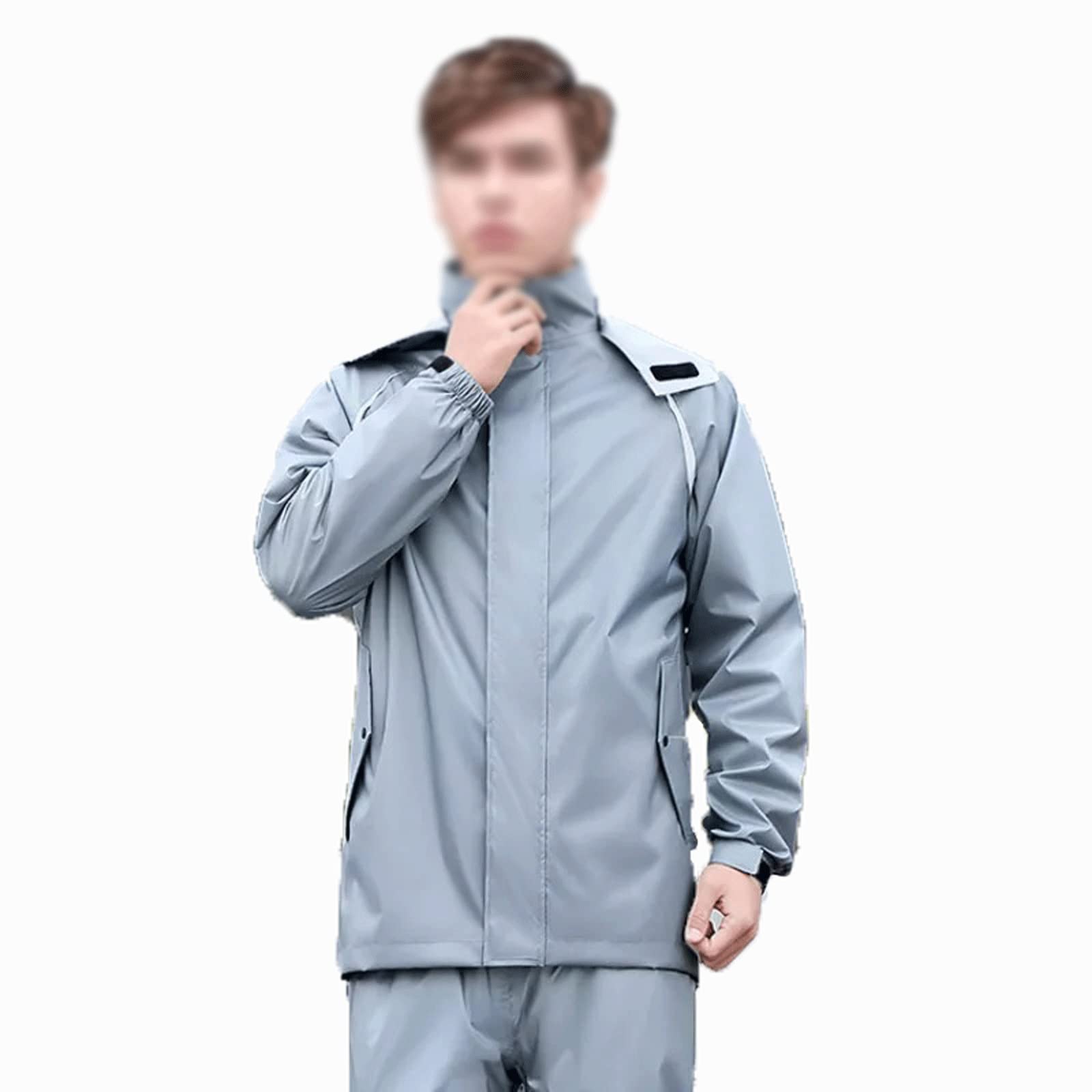 CBNERDS Raincoat Ultra Thin Split Motorcycle Reflective Raincoat And Women Take Out Riding Summer Raincoat Rainpants Set