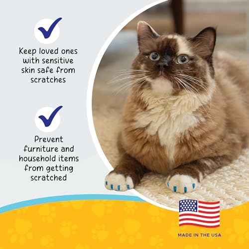 Image of Soft Claws Safe Scratch-Free Solution for Cats - CLS (Cleat Lock System), Size: Small, Color: Gold Sparkle