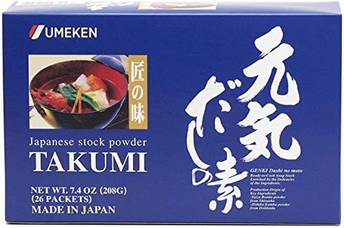 Umeken Takumi Stock Powder, No MSG Added, 26 Packets / Pack of 1