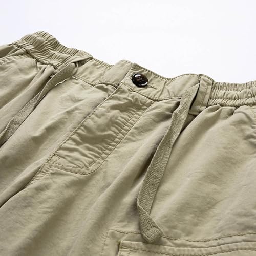 Short cargo pour homme coupe ample taille élastique confortable - 6