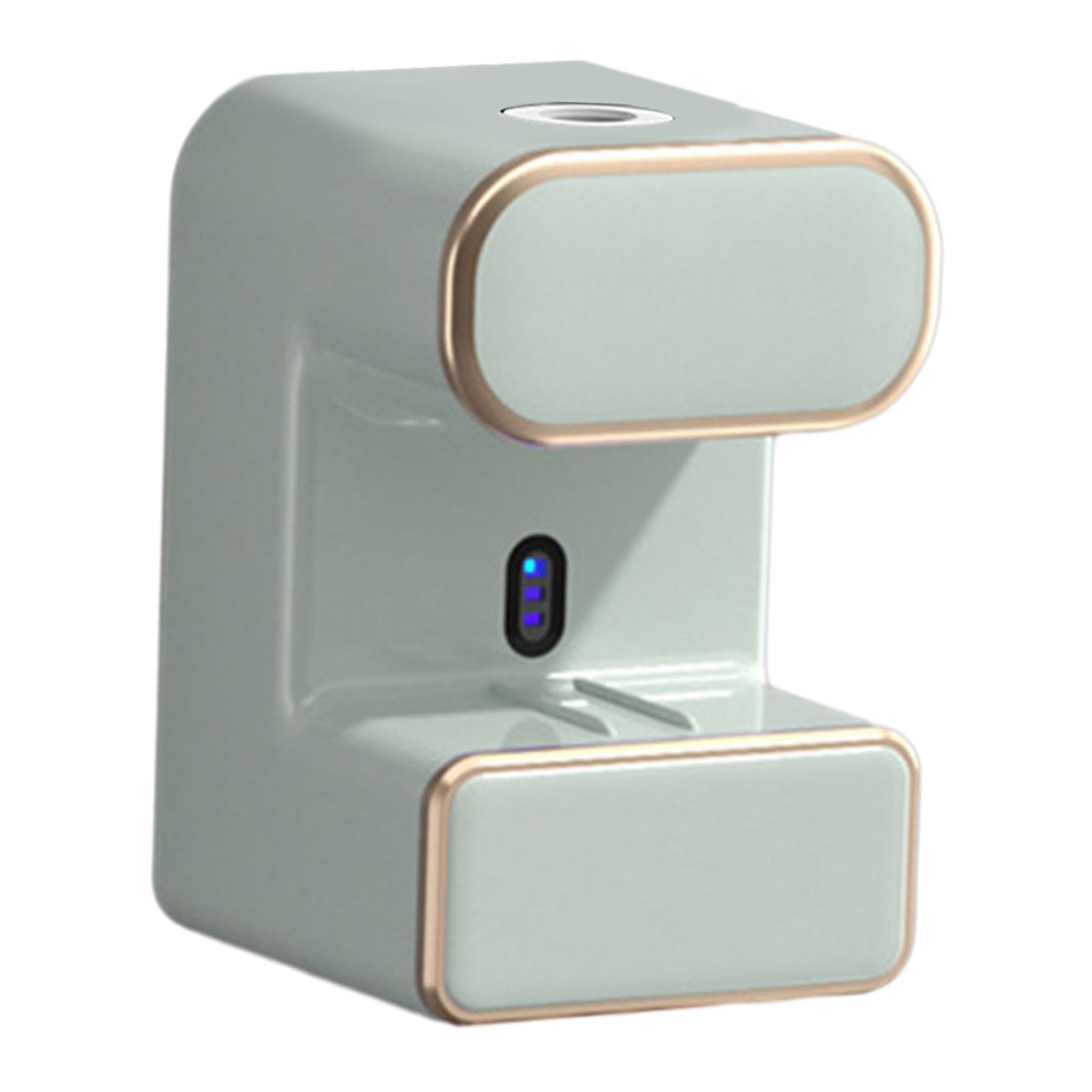 Dispensador Automático de Pasta de Dientes, Soporte para Cepillos de Dientes, Dispensador de Pasta de Dientes de Pared, Accesorio de Baño con, Verde con luz, Individual