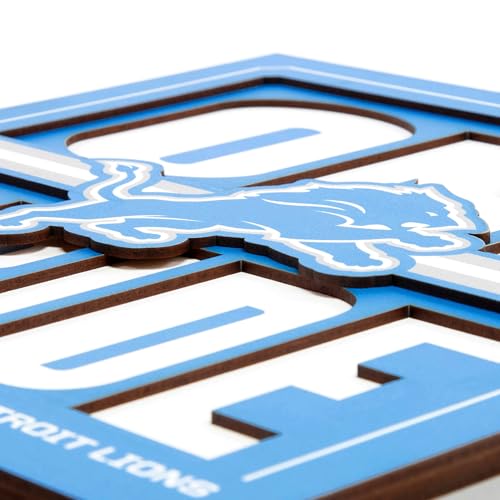 YouTheFan NFL Detroit Lions Slogan Series 3D Wall Art by YouTheFan - Image 4