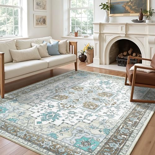 Carpelux 5x7 Area Rugs for Living Room, Machine Washable Non