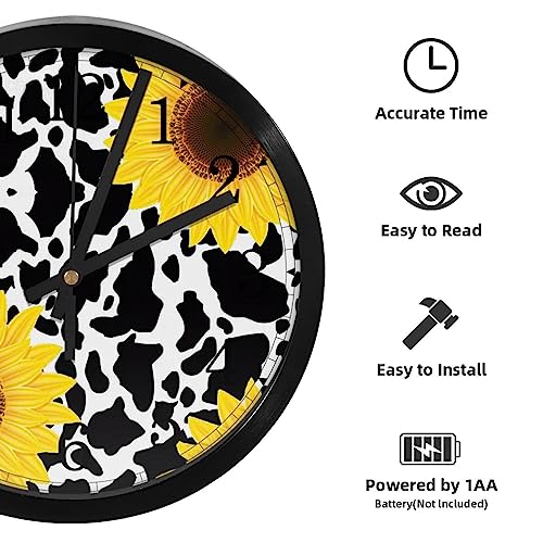 Horloge murale à quartz silencieuse de haute précision au design rustique chic