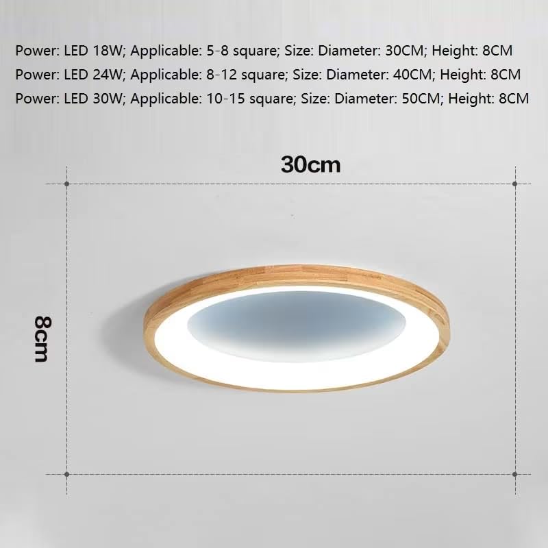 Plafonnier circulaire LED intensité variable design épuré - 5