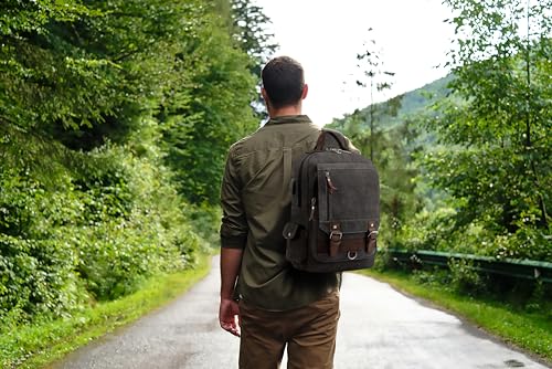 Canvas Messenger Bag Crossbody Shoulder Backpack Sling Bag Rucksack Daypack Casual Travel2