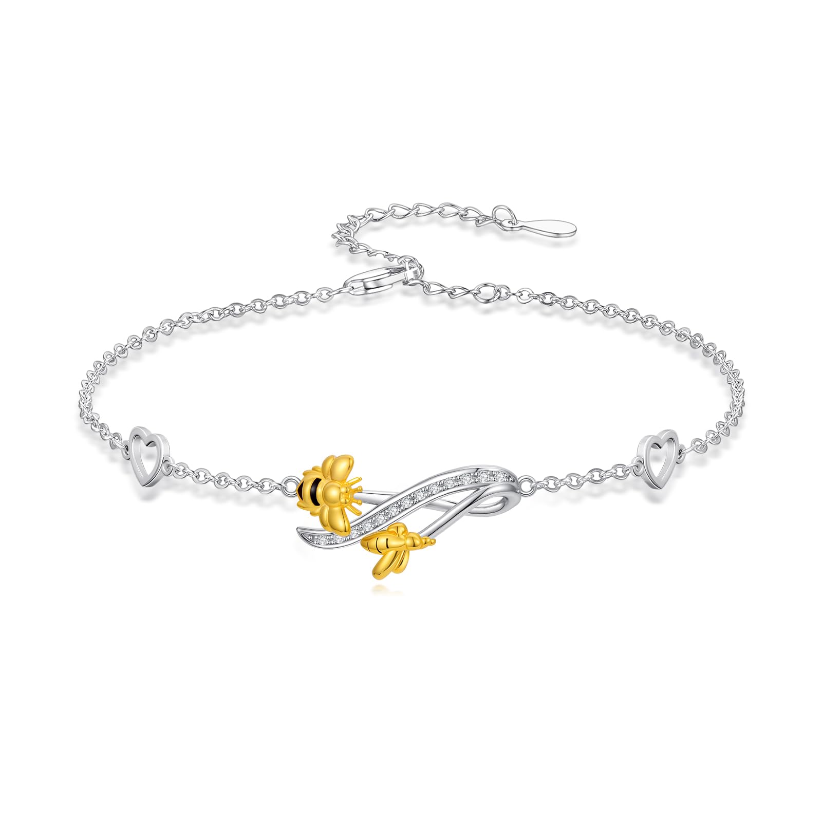 925 Sterling Silver Layered Ankle Bracelets for Women Jewelry Gifts