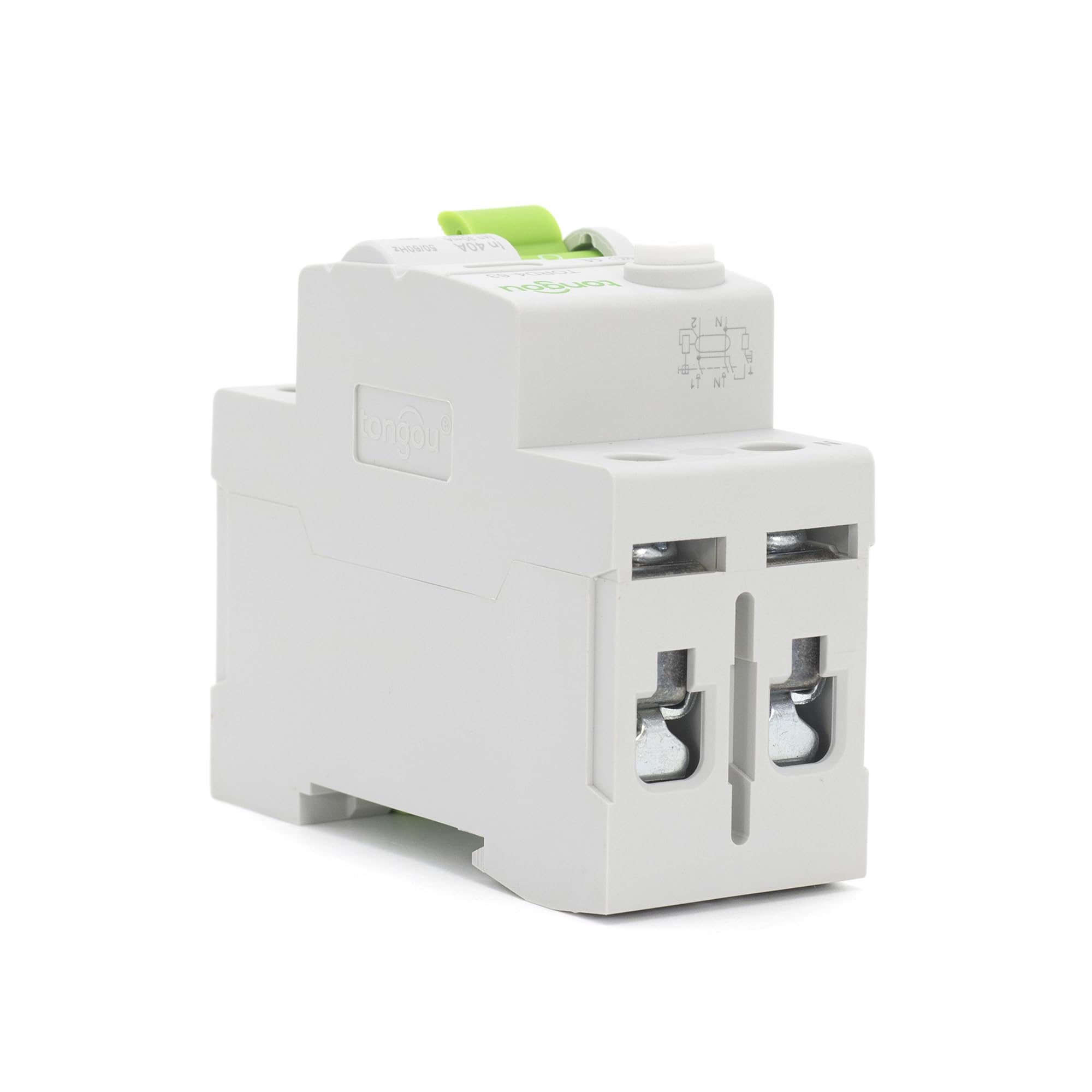 Interruttore Magnetotermico Differenziale Interruttore Differenziale RCCB 2P 16A-63A 230V 6KA, Salvavita Elettromeccanico 10-100mA(2 Pole 300mA,25A)