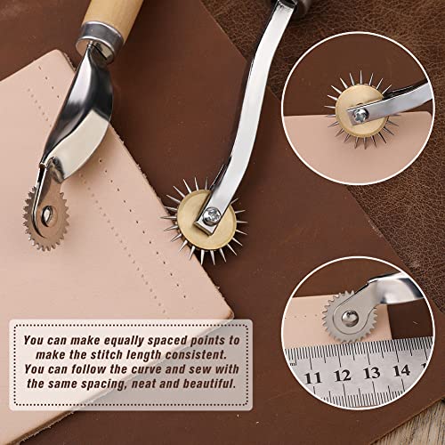 Image of Lunarm Tracing Wheel Sewing Tool 2PCS Professional Stitch Marking Spacer