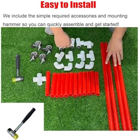 Multisize PVC Hula Hoop Storage Rack on Wheels - Space-Saving Gym & Office Hoop Holder Stand for PE Classes, Hula Displays & Fitness Equipment