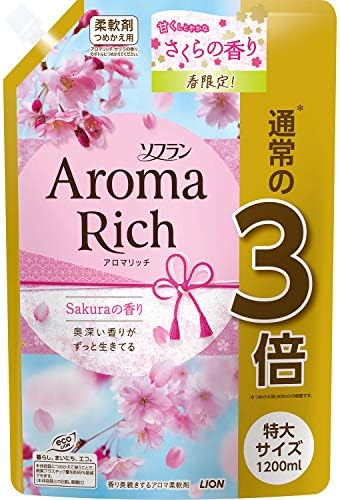 Amazon | ソフラン アロマリッチ 柔軟剤 サクラの香り 詰め替え