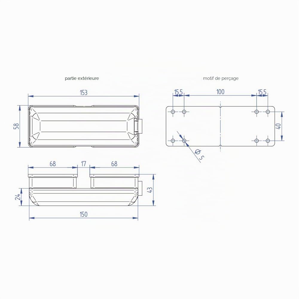 Thule Porte verrouillage Van Lock