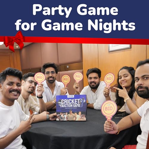 Image of Cricket Games Combo (2-in-1) for Kids, Teens, Adults & Families | Hit & Wicket + Auction Game | Fun Gift for Boys & Girls | 2-4 Players