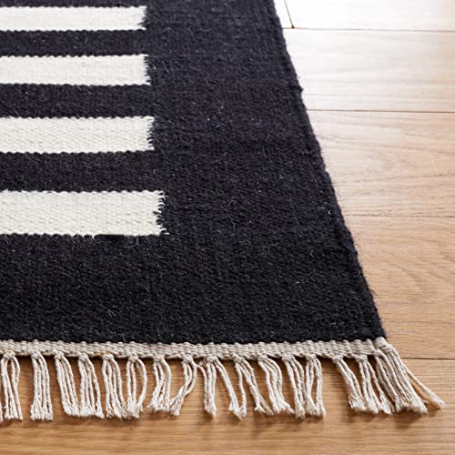 Tapete decorativo SAFAVIEH 3' x 5' algodón y lana miniatura 2