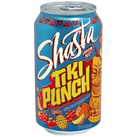 Shasta Soda, Tiki Punch, Caffeine Free, 12 oz can, 12 pk Cover