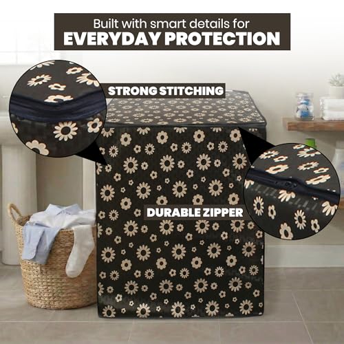 Image of DREAM CARE Waterproof & Dustproof Washing Machine Cover Top Load & Semi Automatic Suitable for 7 kg, 7.2 kg, 7.5 kg (83 x 95 x 51 cms)