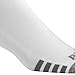 Prince Men's Extended Size Athletic Quarter Socks (6 Pair Pack) (White)