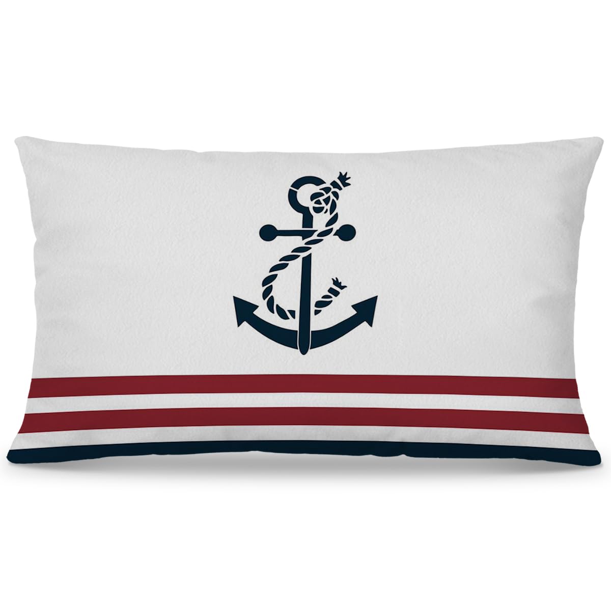 Nogrit Nautical Pillow Covers 12x20, Nautical Throw Pillows for Couch, Anchor Decor, Coastal Pillow Covers, Nautical Outdoor Decor