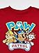 Paw Patrol Little Boys' Toddler Short Sleeve T-Shirt, Red, 3T