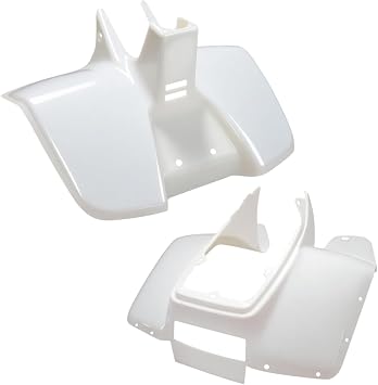 Plastics Set Fit for Suzuki LT50 White Front and Rear Fender bodywork Panels 1984-2002 White