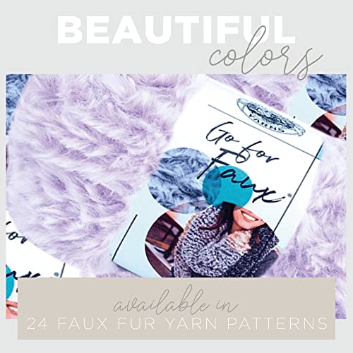 (3 Pack) Lion Brand Yarn Go For Faux Bulky Yarn, Black Panther #TOP2