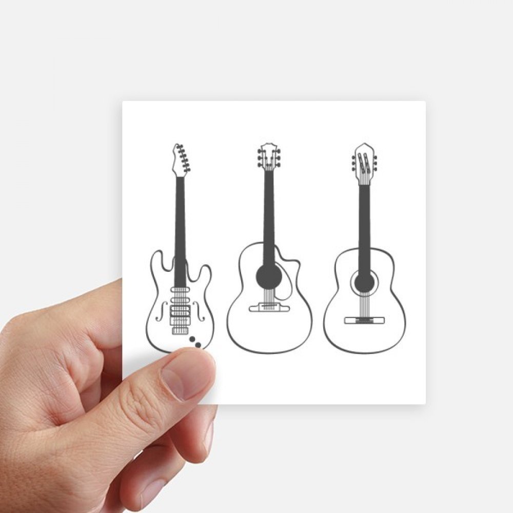 Sticker guitare instruments de musique pour décorer un ordinateur portable