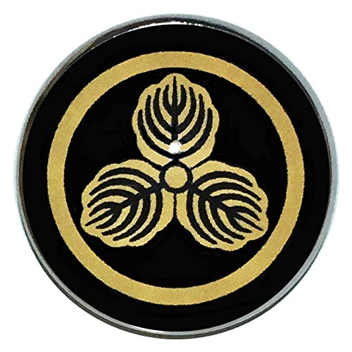 家紋 ピンバッジ 丸に三つ柏 ピンズ 家紋