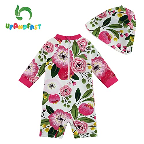 image for upandfast Baby/Toddler Girls Sunsuit Swimsuit with Snap Bottom UPF 50+