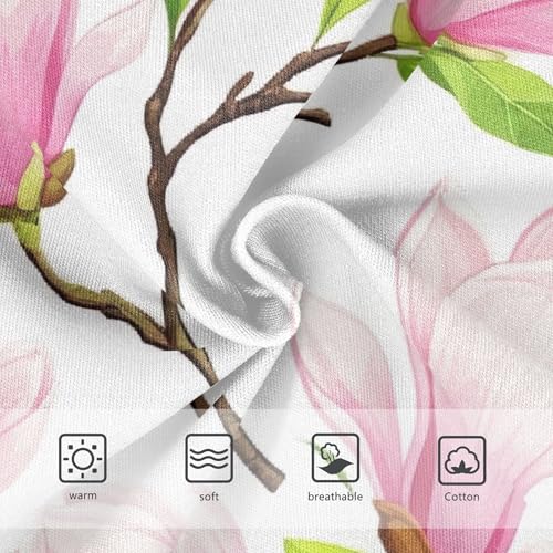 Colorful Girls Underwear Toddlers 2t Cotton Panties Little Girl Pink Magnolia Flowers Leaves White Kids Undies Briefs3