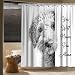 TQNNTQ Funny Dog Shower Curtain Cute Grey Puppy Fun Humorous Quote Farmhouse Animal Lovely Pet Bath Curtain Fabric Bathroom Accessories Decor with Hooks 70W x70L