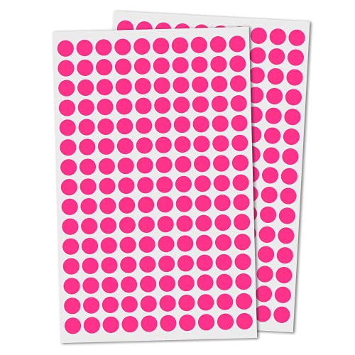 Image of 3000 Pack, 0.375 inch Round Color Coding Circle Dot Sticker Labels - Pink