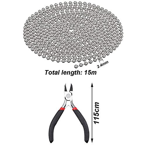 Zasvec Catena a Sfera in Acciaio Inossidabile 15