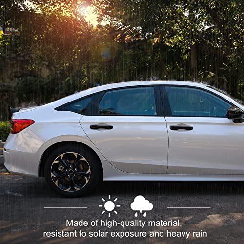 Thenice For 11Th Gen Civic Accessories Door Handle Cover Exterior Grab Handle Protection Car Decoration Trims For Honda Civic 2022 2023, Accord 2023, Cr-V 2023, Hr-V 2023 With Auto Lock -Piano Black #TOP7