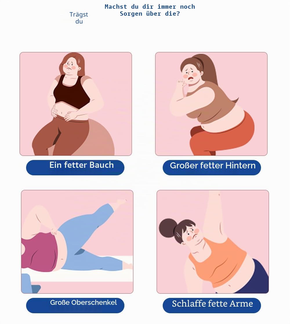EMS Gerät zur Fettreduktion und Körperformung, zum Formen der Bauchmuskeln, Gesäß, Beine und Arme, geeignet für den Heimgebrauch oder im Schönheitssalon, 4 Griffe, Grau