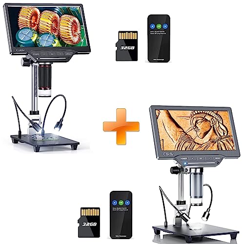 Elikliv Edm201 Pro Hdmi Digital Microscope With Elikliv Edm201 Se 7" Coin Microscope #TOP25