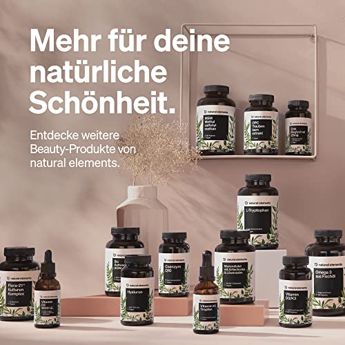 natural elements OPC Traubenkernextrakt - 240 hochdosierte Kapseln für 8 Monate - Reines OPC aus europäischen Weintrauben - Vegan, in Deutschen Laboren getestet