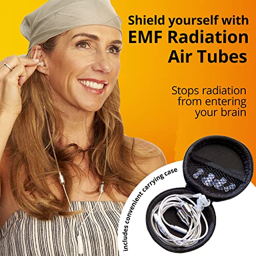 SYB Shield Your Body Air Tube Headset, Stereo Earbuds with Microphone and Case, Wired Anti Radiation Headphones - Image 3
