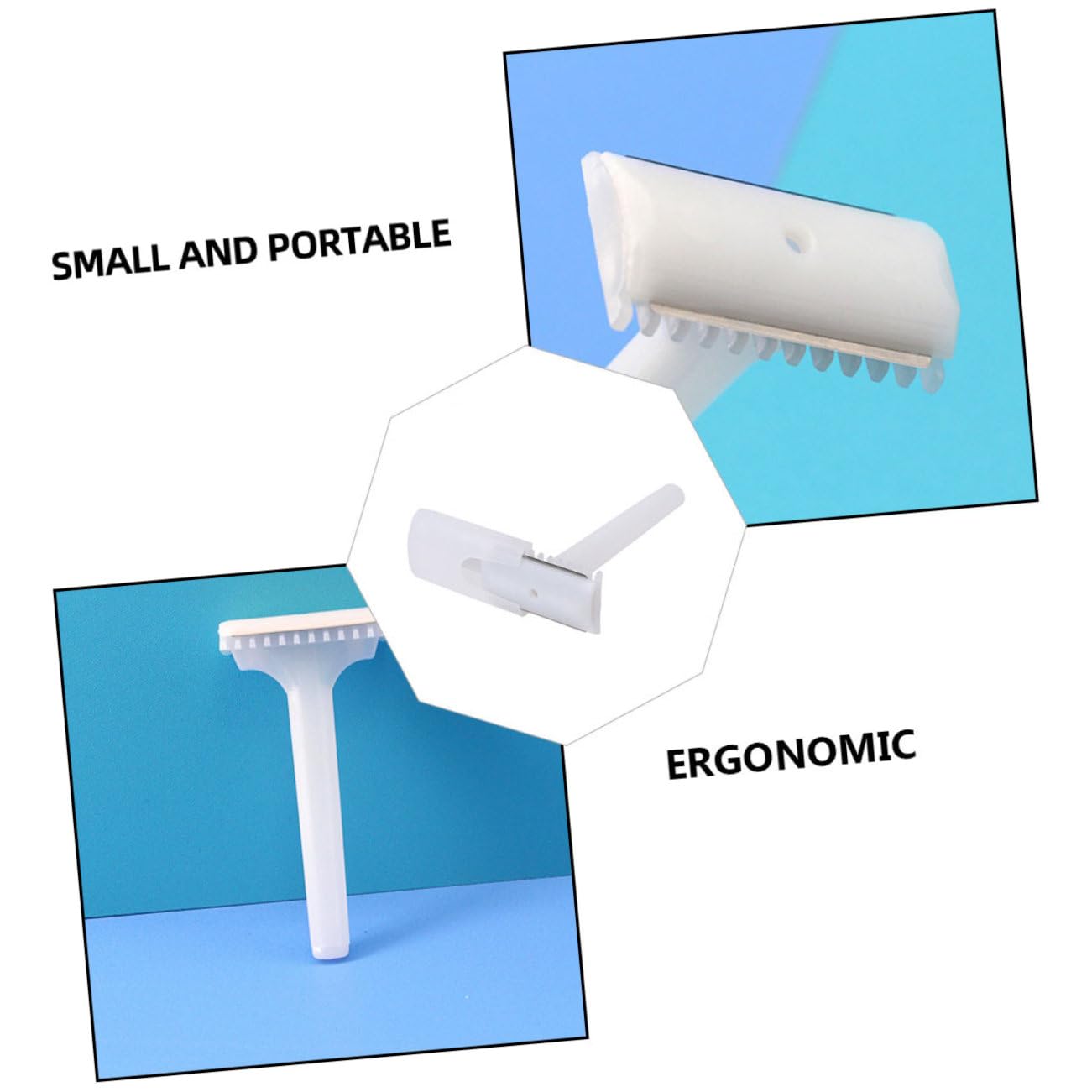 Rasoio Depilazione Portatile Usa e Getta 25 Pezzi Design Ergonomico in Abs come Accessorio da Viaggio per Uomo e Donna