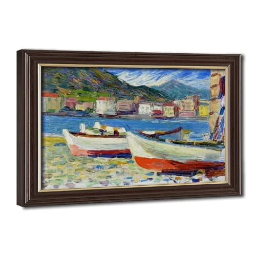 Affiches sur toile Rapallo Boats Kandinsky - Émotion artistique pour votre intérieur