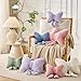 XIAIJIA Bow Pillow Decorative Pillows Aesthetic Home Decor Soft Seat Cushions Cute Throw Pillow for Couch Bow Room Decor Pink 12 * 9inch