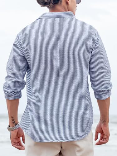 Image of Noble Monk Men's Full Sleeve Shirt | Casual Formal Button Down Top | Regular Fit Stylish Wear | Comfortable Everyday Apparel