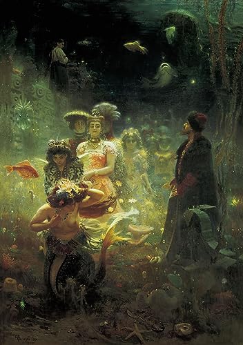Pintura en lienzo Sadko de Repin: una espectacular obra de arte decorativa de 60x90 cm