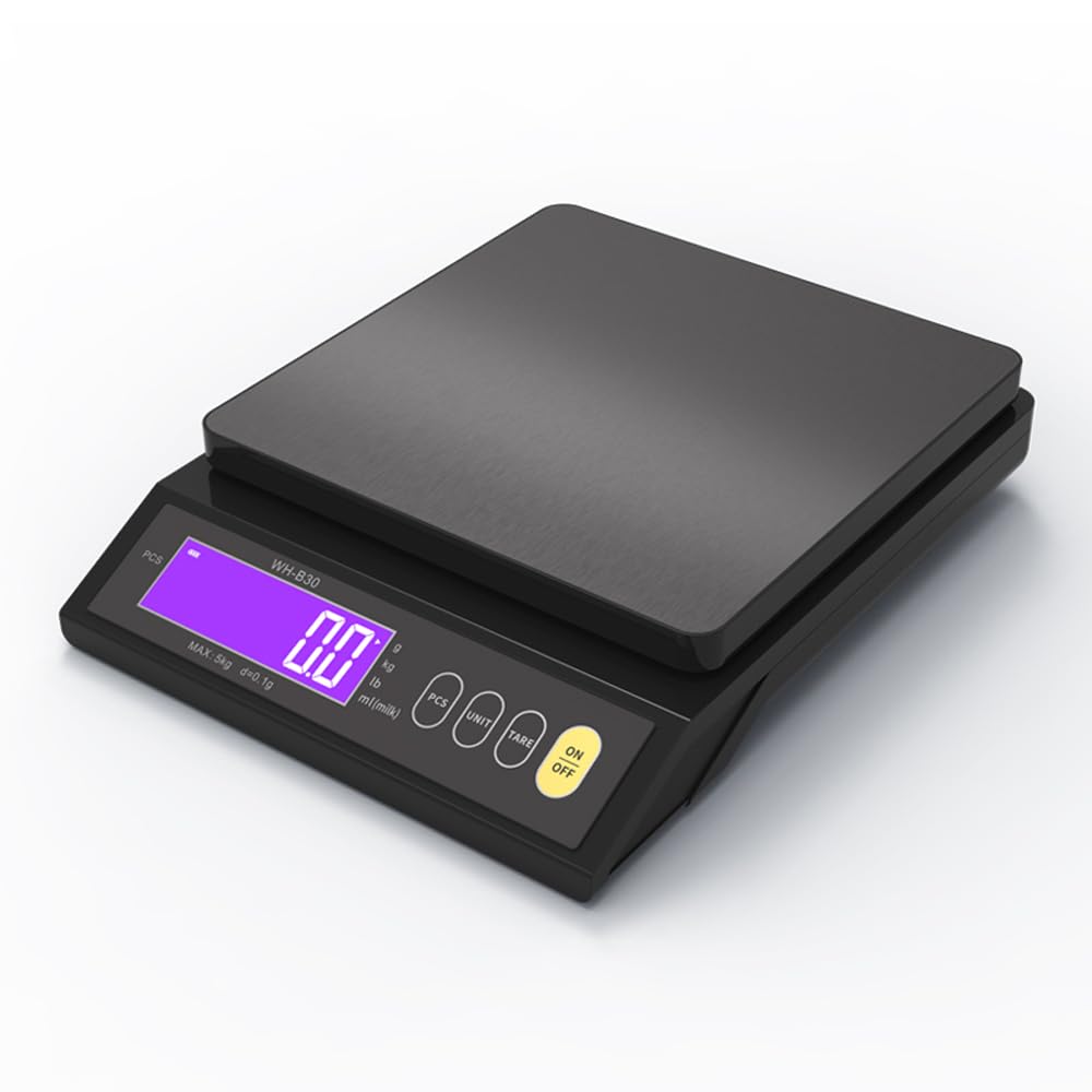 Waga kuchenna do żywności, ładowana elektroniczna waga kuchenna z liczeniem, obieraniem i zerowaniem, konwersją jednostkową, cyfrowa waga spożywcza (10 kg 1g)