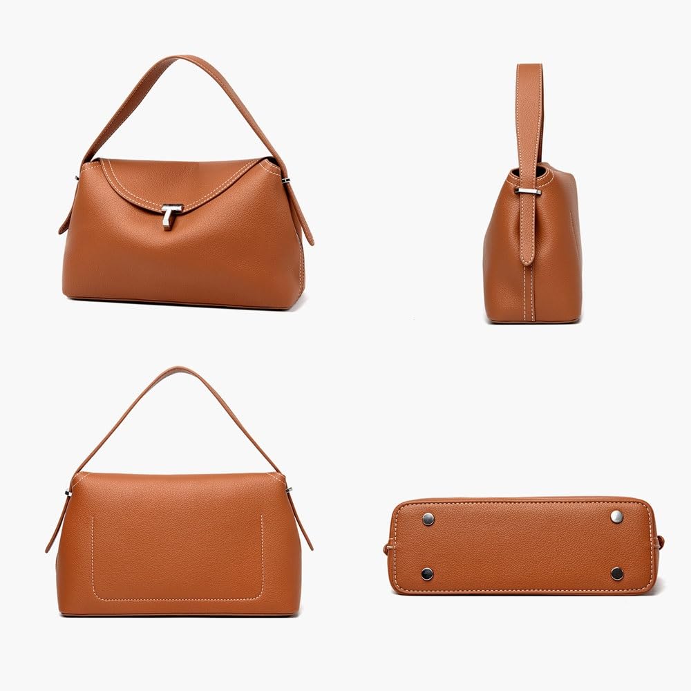 Piccola borsa da donna, borsa a tracolla in poliuretano con tracolla rimovibile, borsa a tracolla per lavoro