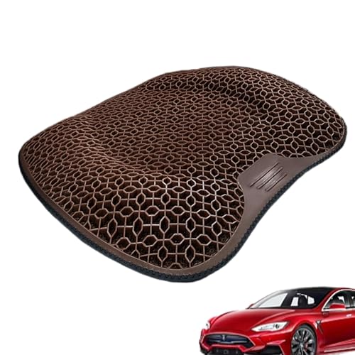 Almohadilla de gel para asiento de coche, almohadilla de refrigeración de gel de panal de abeja | Cojín de asiento de gel de panal de abeja para conducción sin complicaciones, cojín de gel de base